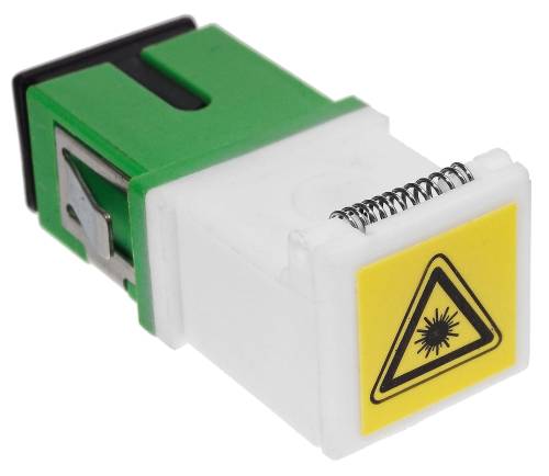 Adapter światłowodowy SM - SC/APC simplex (z klapką)