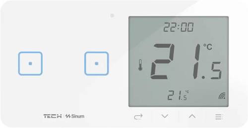 Przewodowy włącznik światła podw. z regulatorem pokojowym biały WSR-02ML Tech Sterowniki
