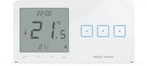 Przewodowy włącznik światła potr. z regulatorem pokojowym biały WSR-03ML Tech Sterowniki