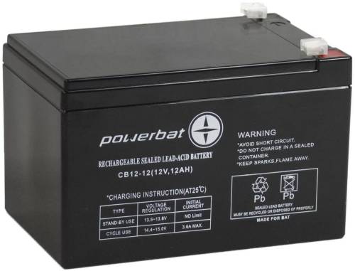 Akumulator AGM POWERBAT CB 12V 12Ah