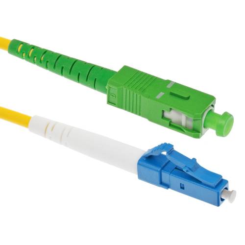 Patchcord światłowodowy LC/UPC-SC/APC SM G652D simplex - 1m