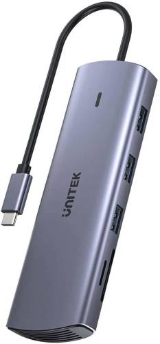 Unitek Hub 9w1 USB C Gigabit Ethernet HDMI VGA 3x USB A czytnik kart PD 100W