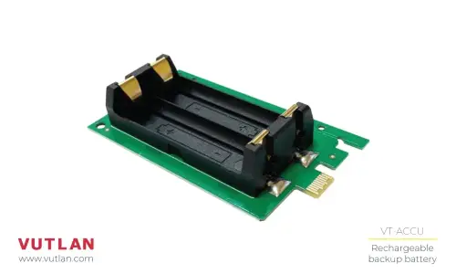 VT-ACCU Rechargeable Backup Battery Board — Płytka Zasilania Awaryjnego dla Jednostek Monitorujących