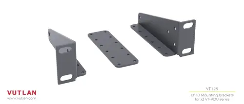 VT129 19" Bracket for Combining Two PDUs — Uchwyt Rack 19" do Montażu Dwóch Listew PDU