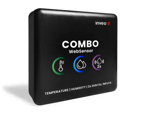 WebSensor Combo (zestaw z sondą SZH-03 i kontaktronem) — Temperatura, Wilgotność i 2 Wejścia Cyfrowe