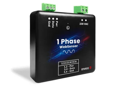 WebSensor 1 Phase — przewód 3-żyłowy, 5 m — Czujnik Obecności Napięcia 230V