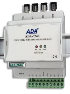 ADA-7240 Przelotowy konwerter Światłowód wielomodowy na RS-485/RS-422