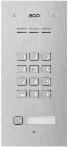 ACO COMO-PRO-CODE-A1 Panel domofonowy COMO-PRO-CODE-A1, audio, 1 przycisk dzwonienia, zamek szyfrow