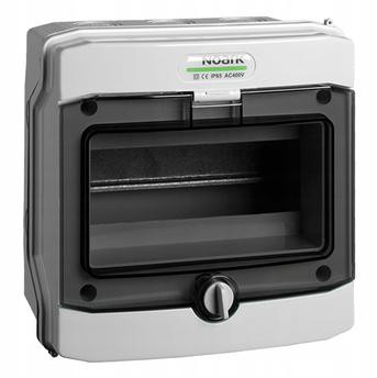 PLASTIKOWA OBUDOWA INSTALACYJNA Natynkowa IP65, 1x6 modułów. PHS 6T NOARK 113262