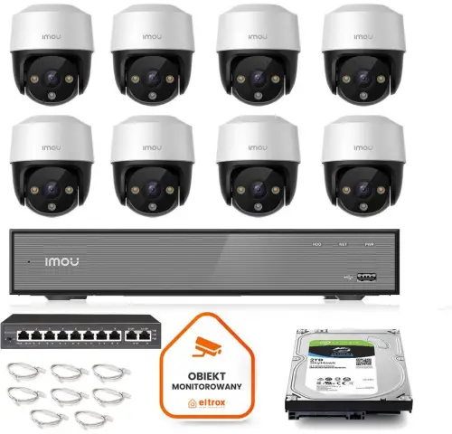 Zestaw monitoringu Imou 8x kamera Cruiser 4MP POE