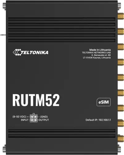 Teltonika RUTM52 router przemysłowy 5G (RUTM52100000)