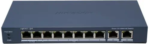 Switch Hikvision DS-3E1310HP-EI(B) LinkVu