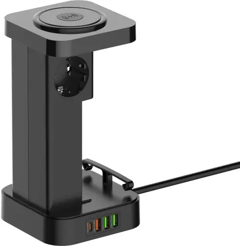 Stacja zasilająca Newell GaN Power Cube 8w1 z ładowarką indukcyjną