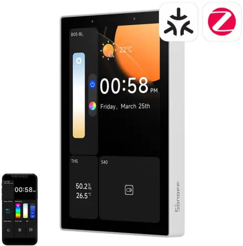 Panel sterowania WiFi/Bluetooth/ZigBee Matter SONOFF NSPanel Pro 120 (biały)