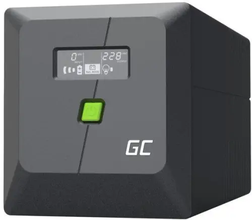UPS ZASILACZ AWARYJNY Greencell PowerProof 750VA 480W LCD CZYSTA SINUSOIDA