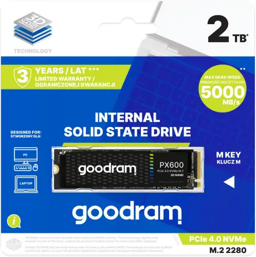 GOODRAM Dysk SSD PX600 2TB M.2 PCIe 4x4 NVMe 2280
