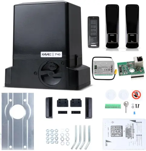Zestaw Delta 2 SMART - FAAC 740 (Wi-Fi+LAN+BLE) do 500kg bram przesuwnych