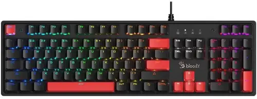 Klawiatura mechaniczna A4TECH BLOODY S520N Fire Black (BLMS RED Plus Switch)