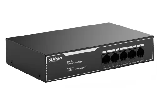 SG1005LP - switch gigabitowy PoE 4-port + 1 RJ45