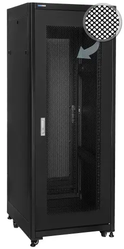 SQ6137DPII/B - szafa Rack 19'' szybkiego montażu - 600x1000x37U