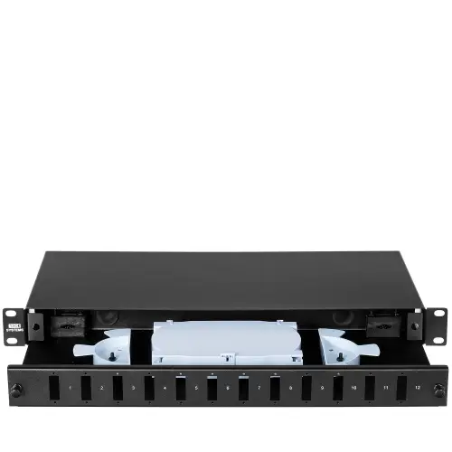 SBF12SCDXWR/B - przełącznica światłowodowa 19" 1U 12xSC duplex