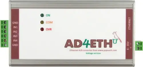 AD4ETH - przetwornik pomiarowy z Ethernetem (wejście prądowe 0(4)-20 mA)