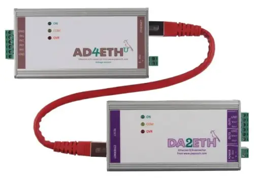 AD_DUPLEX_ETH_U - zestaw do transmisji 2x 0-10V przez Ethernet