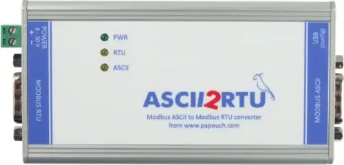 ASCII2RTU - konwerter Modbus RTU na ASCII