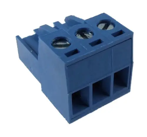 Zapasowa niebieska listwa wtykowa 3x - rozstaw 3,81mm (do PAPAGO)