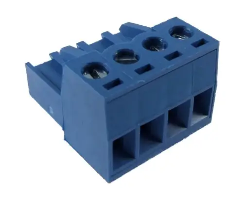 Zapasowa niebieska listwa wtykowa 4x - rozstaw 3,81mm (do PAPAGO)