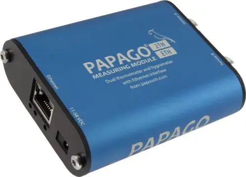 PAPAGO 2TH ETH - podwójny czujnik temperatury i wilgotności z Ethernetem