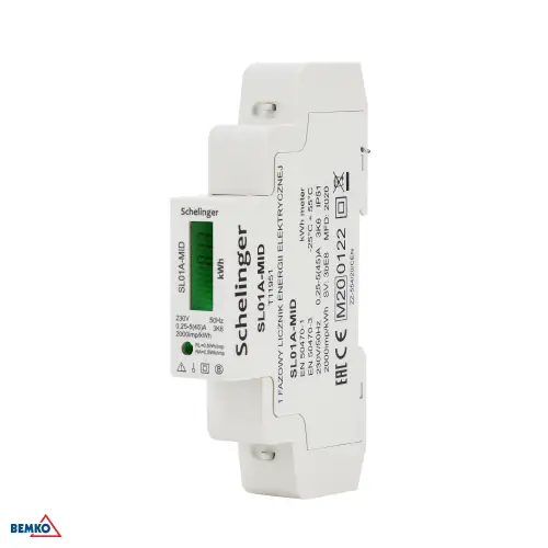 Licznik energii 1 fazowy MID SCHELINGER 45A