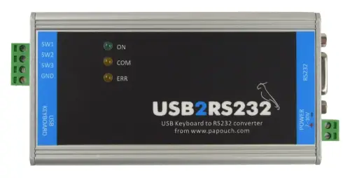 USB2RS232 - podłączenie klawiatury USB i wejść kontaktowych przez RS232