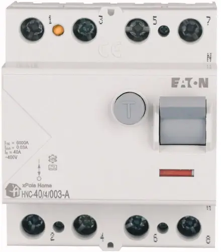 EATON WYŁĄCZNIK RÓŻNICOWOPRĄDOWY 40A 4P 4M 30MA A 6KA