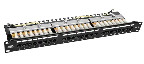 PP24H-1U-UTP6/W - patch panel 19" - 24-porty UTP 6