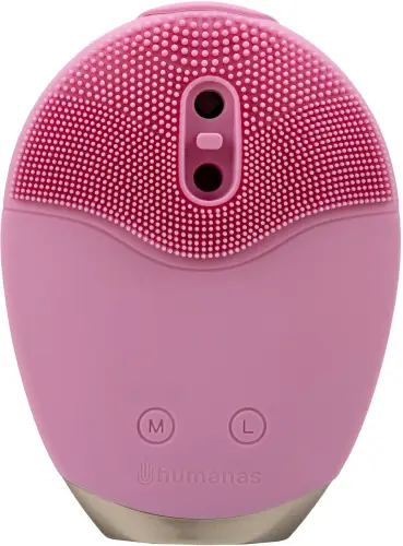 Szczoteczka soniczna do pielęgnacji twarzy Humanas Aura Foam - różowa