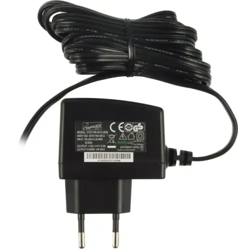 Zasilacz impulsowy 12V/0,5A (złącze 3,5/1,35 mm)