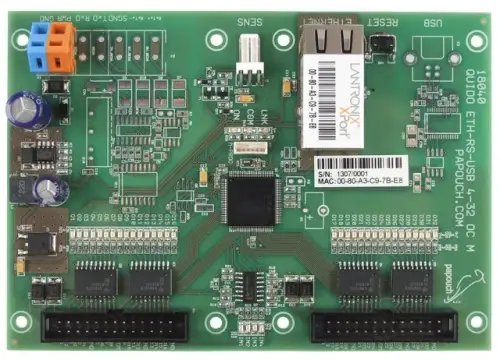 Quido ETH 4/32 OC - moduł I/O Ethernet, 4 wejścia, 32 wyjścia, OC, termometr