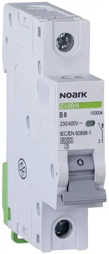 WYŁĄCZNIK NADPRĄDOWY 6 KA, C, 20A, 1P, Ex9BN 1P C20 Noark 100099