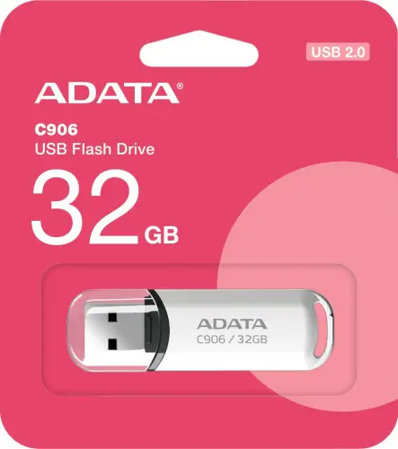 Adata Pendrive C906 32GB USB2.0 białe