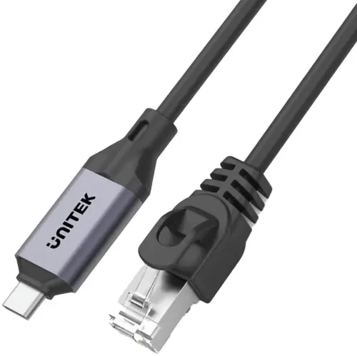 Unitek Kabel Ethernet USB C RJ-45 LAN, przewód sieciowy, 2m