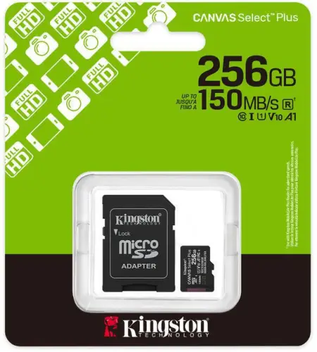 Karta pamięci microSD Kingston Canvas Select Plus microSDXC C10 UHS-I 256GB