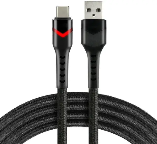KABEL USB-A / USB-C RGB LED everActive CBB-1CBR 100cm 3A
