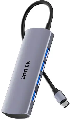 Hub USB-C Unitek Hub 4w1 USB-C 10 Gbps, 4x USB-A