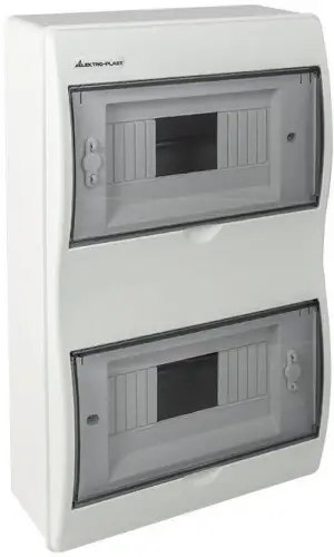 Rozdzielnica n/t RN-16 Fala (N+PE) IP40 403x238x95mm, biała | 7.4 Elektro-Plast Opatówek