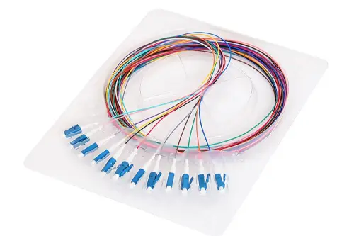 12X PIGTAIL LC/UPC SM GOLD zestaw 12x 2m
