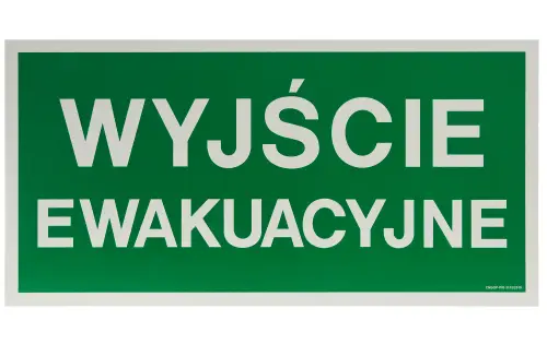 AA001 FS - znak wyjście ewakuacyjne - folia samoprzylepna