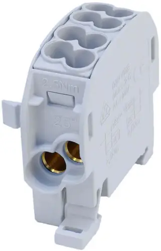 Blok rozdzielczy odgałęźny SCB 25 Al/Cu 80110 SIMBLOCK, szary 81501002