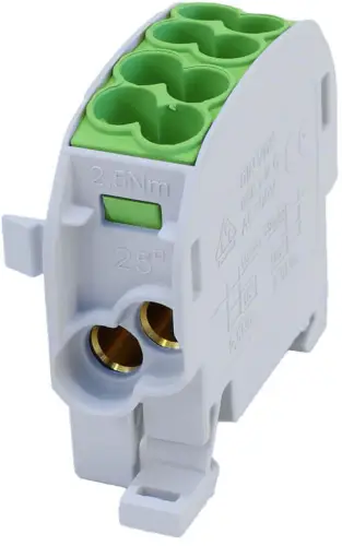 Blok rozdzielczy odgałęźny SCB 25 Al/Cu 80110 SIMBLOCK, zielony 81501005
