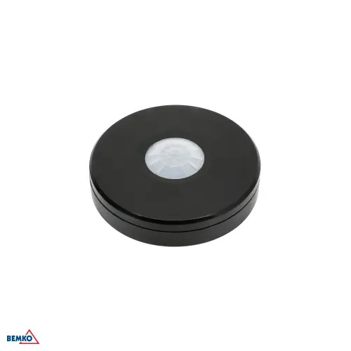 Czujnik ruchu PIR 1000W 360° IP65 czarny